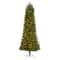 8.5ft. Pre-Lit Slim Colorado Mountain Spruce Artificial Christmas Tree, Multifunction White Micro LED Lights